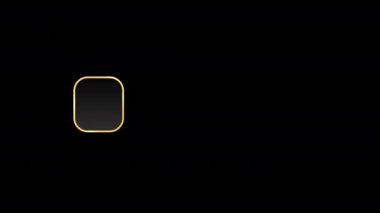 Parlak siyah ve altın renkli metalik alt üçüncü animasyon yüksek çözünürlüklü, haber kanalları, yayınlar, videolar, flamalar vs. için. 4K 60FPS.