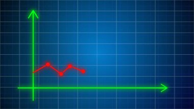 Yükselen Grafik Canlandırması kullanımı kolay, dijital analiz grafiği