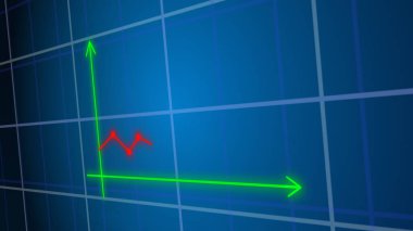 Yükselen Grafik Canlandırması kullanımı kolay, dijital analiz grafiği