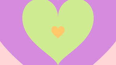 Valentine Love Heart infinite heart transition element background in high resolution, High quality seamless looping background.