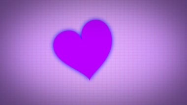 Dancing Heart Valentines Background, seamless looking background, valentine Love heart dancing on simple animated romantic background in 4K resolution, easy to use.