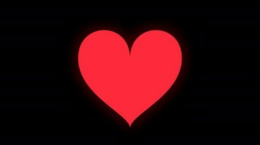 Valentine Heart Love Scale up, Beating Heart Animation in Alpha 4K UHD resolution.