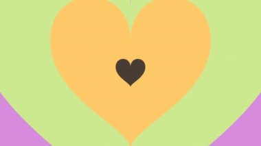 Valentine Love Heart infinite heart transition element background in 4K UHD resolution, High quality seamless looping background.