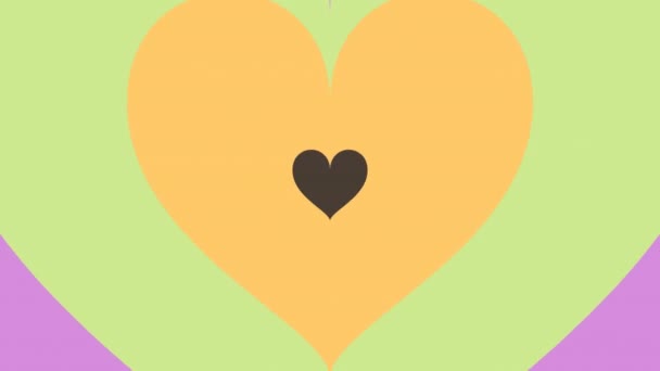 Valentine Love Heart Infinite Heart Transition Element Background Uhd Resolution — Vídeo de stock