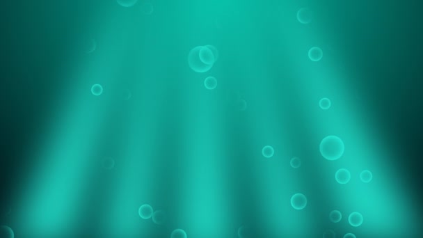 Air Bubbles Underwater Water Bubbles 60Fps Computer Generated Loop Able — Stock Video
