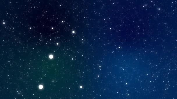 Rymdhopp Bakgrund 60Fps Stjärnor Rymden Med Färgglada Galaxer Rymdhopp Upplösning — Stockvideo