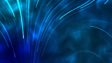 Fiber Rüyalar: 3 Boyutlu Parçacık Teknolojisi Tarafından Büyüleyici 4K Animasyon İplik benzeri ve Ruhsal Arkaplan Oluşturma