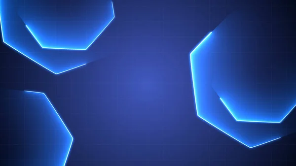Glowing Hexagon Technology Background Futuristic Eye Catching Display Innovation Progress — Foto de Stock