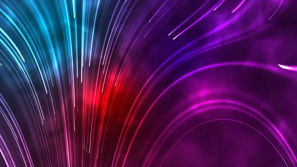 Fiber Dreams Mesmerizing Animation Featuring Particle Technology Creating Thread Ethereal — Stock Photo, Image