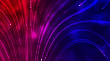Fiber Rüyalar: 3B Parçacık Teknolojisi Tarafından Büyüleyici 4K Animasyon İplik benzeri ve Ruhsal Arkaplan, 4K UHD çözünürlüğü. Teknoloji hareket grafikleri.