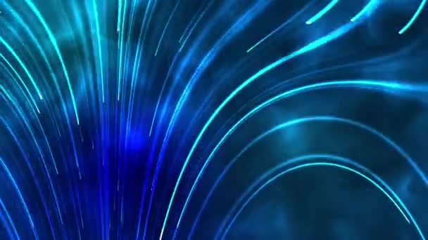 Fiber Dreams Mesmerizing Animation Featuring Particle Technology Creating Thread Ethereal — Vídeo de Stock
