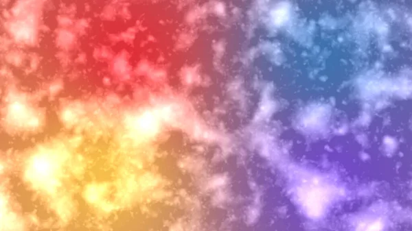 Büyülü Gökyüzü Renkli Gürültülü Bulutların Parlayan Yıldızların Fantezi Animasyonu Bir — Stok fotoğraf