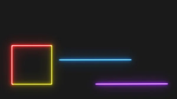 Neon Nights Motion Graphics Display Lower Third Designs Title Introduktion — Stockfoto