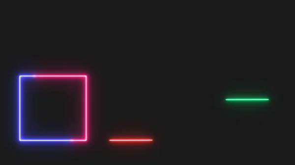 Neon Nights Motion Graphics Display Lower Third Designs Title Intro — Φωτογραφία Αρχείου