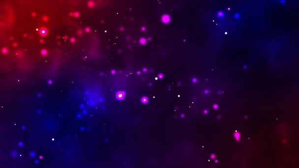 Galactic Dreamscape Affascinante Esposizione Colori Cosmici Particelle Stellate Uno Sfondo — Video Stock