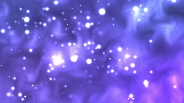 Γαλαξιακό Dreamscape Μια Μαγευτική Εμφάνιση Κοσμικών Χρωμάτων Και Αστρικών Σωματιδίων — Αρχείο Βίντεο