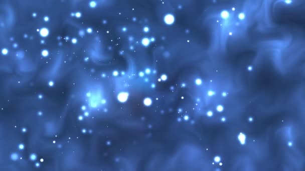 Galactic Dreamscape Mesmerizing Display Cosmic Colors Starry Particles Space Background — Vídeos de Stock
