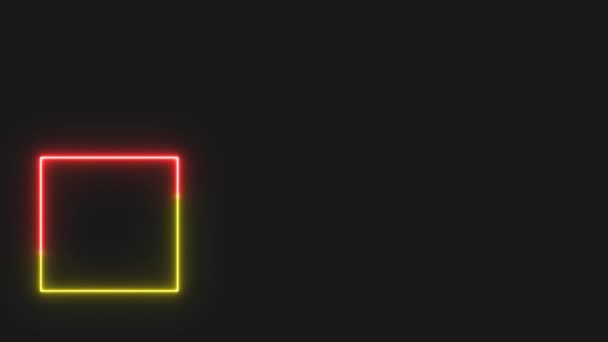 Neon Nights Üçüncü Tasarımların Uhd Hareketli Grafikleri Soyut Neon Bakışlı — Stok video