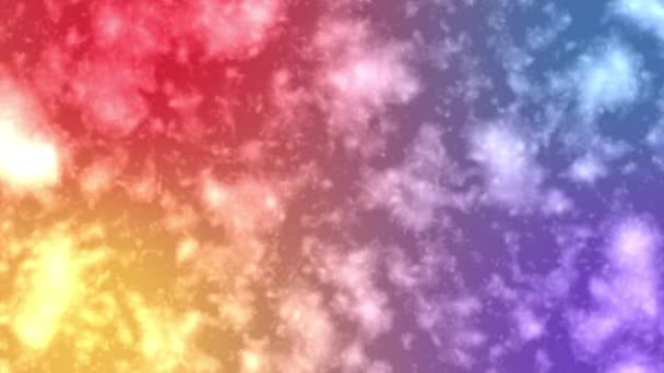 迷人的天空 一个4K的Uhd幻想动画色彩斑斓的喧嚣的云彩和闪耀的星空 在25Fps创造一个梦幻和空灵的氛围 噪音云彩覆盖Bg 运动下降过渡 — 图库视频影像
