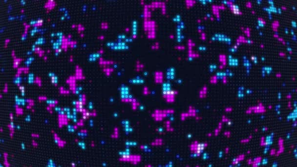 Digital Dots Flickering High Tech Background Futuristic Experience Stunning Uhd — Αρχείο Βίντεο