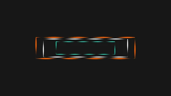 Simple line creating a rectangle animation. Logo name or title reveal animation template expanding and vanishing lower third animation. Trendy corporate colors.