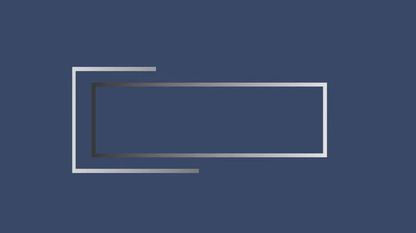 Eenvoudige Lijn Creëren Van Een Rechthoek Animatie Logo Naam Titel — Stockfoto