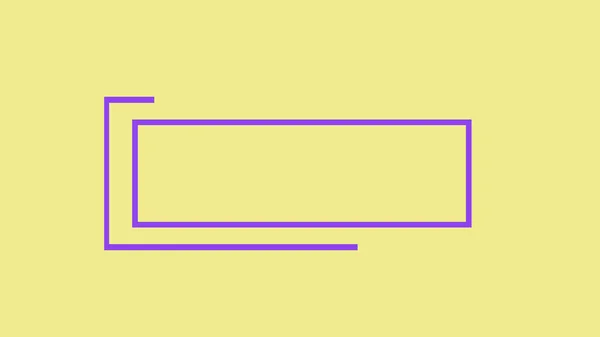 직사각 만드는 선입니다 제목은 애니메이션 템플릿 애니메이션을 확장하고 사라지는 보여준다 — 스톡 사진
