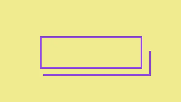 Simple line creating a rectangle animation. Logo name or title reveal animation template expanding and vanishing lower third animation. Trendy corporate colors.
