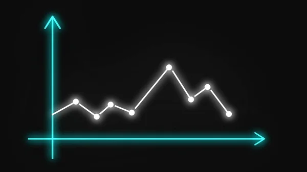 Up-down going trade graph animation in high quality digitally generated animation. Easy to Use. Infographics animation.