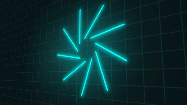 Futurystyczny Projekt Logo Zielonych Kolorach Techno Wysoka Rozdzielczość — Zdjęcie stockowe