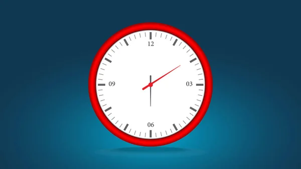 Simple Modern Clock Moving Animation — Stock Photo, Image