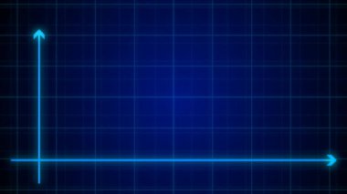 Büyümeyi ve gerçek büyüme analizini açıklayan başka bir grafikle noktalanmış grafik. 3d Infographics. 4K çözünürlüklü 60fps kamera hareketli 3d Çizelgesi.