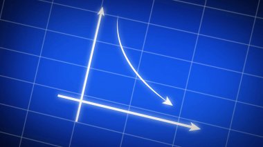 Şebeke ve kamera hareketleriyle (35 mm) iş büyümesi yüksek teknoloji grafik animasyonu (35 mm) ızgara ve noktalı yüksek teknoloji iş geliştirme grafiği.