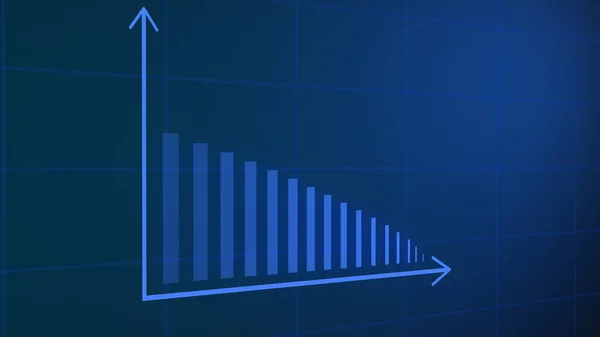 Graphische Animation Mit Einem Wachsenden Geschäft Gewinndiagramm Darstellung Analytische Grafik — Stockfoto