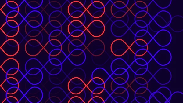 Animacja Tła Symbolu Nieskończoności Streszczenie Kolorowe Neon Retro Kolor Tła — Zdjęcie stockowe