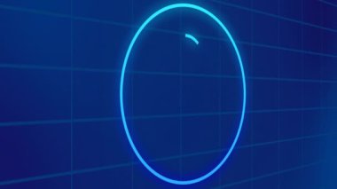 Dijital teknoloji geçmişi. İnsan profili, resim veya profil animasyonu 4K 60fps yüksek çözünürlükte. Moda teknolojisi arka planı.