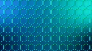 Lüks soyut geometrik fütüristik altıgen arka plan döngüsü. Siber uzay, film, ekran koruyucu, duvar kağıdı için modaya uygun neon renkli bg. Kusursuz temiz ve parlak teknoloji bg.;