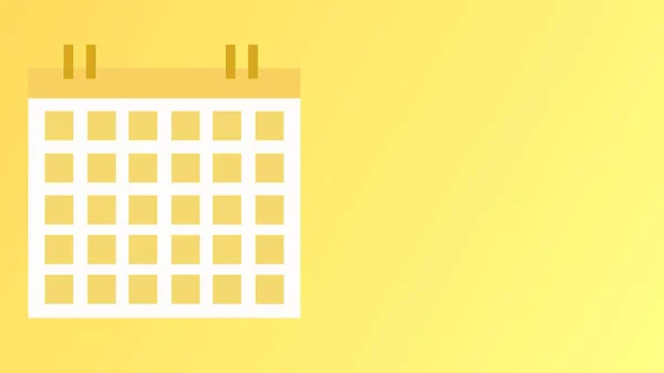 Simple Animación Calendario Plano Calendario Digital Con Concepto Gestión Del — Foto de Stock