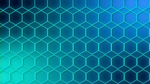 Lusso Astratto Geometrico Futuristico Anello Sfondo Esagonale Trendy Sci Neon — Foto Stock