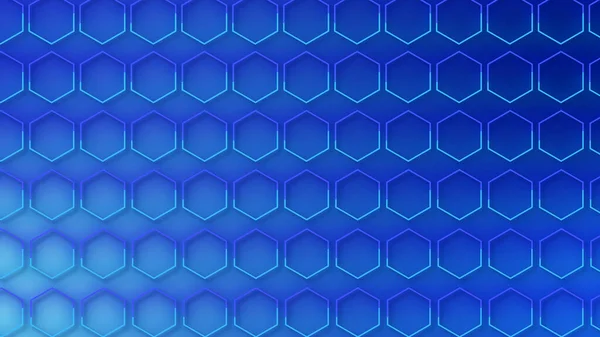 Luxury Abstract Geometric Futuristic Hexagon Background Loop Trendy Sci Neon — Stock Photo, Image