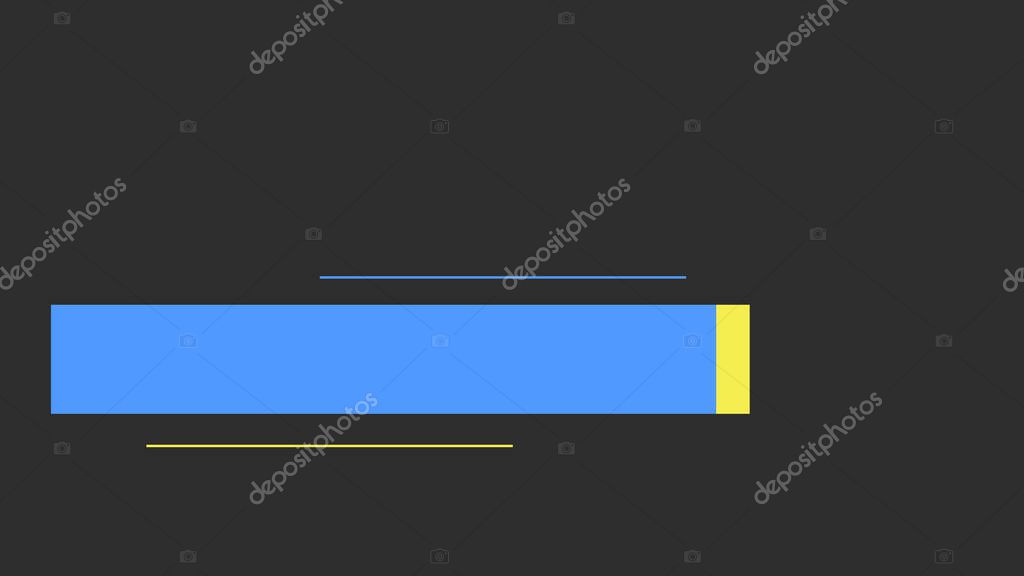 Modern lower third with empty copy space for writing custom messages, Lower third title intro design animation.