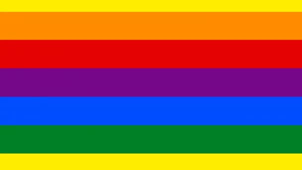 Rayas Bandera Color Lgbt Lgbtq Orgullo Fondo Animado 60Fps Rgba — Vídeo de stock