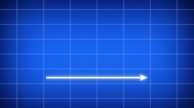 4K 60fps 'de şebeke ve kamera hareketleriyle (35 mm) iş büyümesi yüksek teknoloji grafik animasyonu. Şebeke ve noktalı dijital yüksek teknoloji iş geliştirme grafiği.