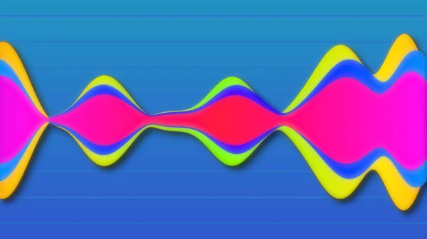 Ecualizador Audio Brillante Animado Fantasía Ensueño Forma Onda Simulación Audio —  Fotos de Stock