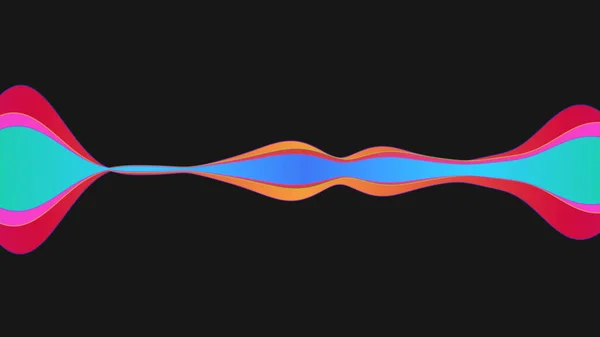 Audio Spektrum Minimalistická Zvuková Vlna Izolována Grafický Prvek Zvukové Vizualizace — Stock fotografie