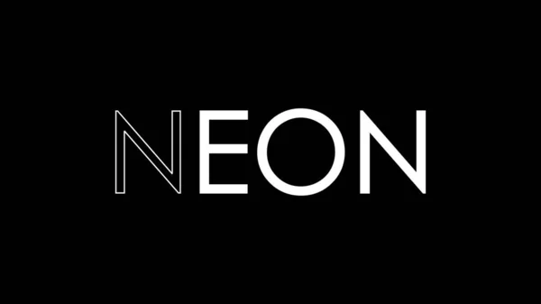 Абстрактный Текст Neon Написанный Изолированно Простом Фоне Тренди Мбаппе — стоковое фото