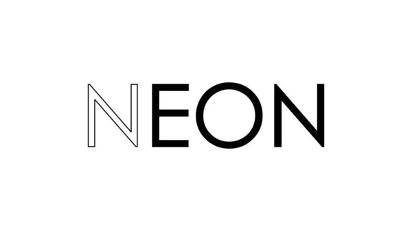 Abstract Neon Tekst Geschreven Geïsoleerd Een Eenvoudige Achtergrond Trendy Tekststijl — Stockfoto