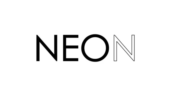 Abstract Neon Tekst Geschreven Geïsoleerd Een Eenvoudige Achtergrond Trendy Tekststijl — Stockfoto
