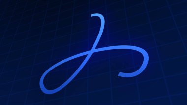 Modern stil fütüristik logo animasyonu ortaya çıkarıyor;