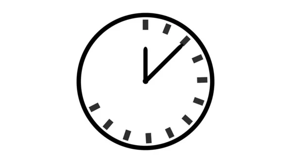 Animação Relógio Preto Branco Cor — Fotografia de Stock